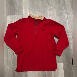 Carter’s Red Kids Pullover with Sherpa Collar